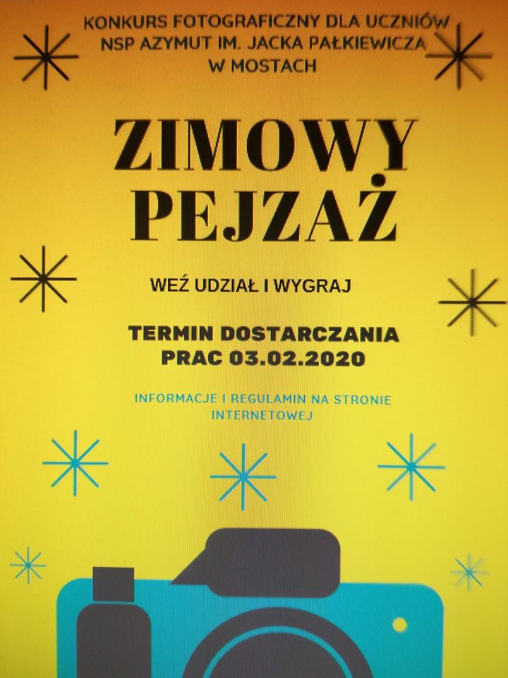 Szkolny Konkurs Fotograficzny “ZIMOWY PEJZAŻ