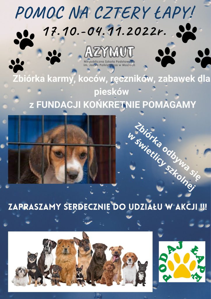 “POMOC NA CZTERY ŁAPY”
