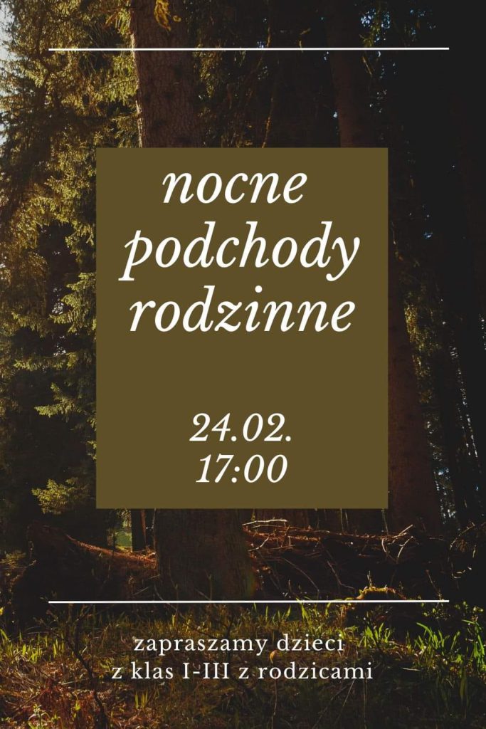 Rodzinne, nocne podchody w lesie