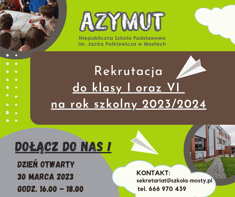 Rekrutacja na rok szkolny 2023/2024