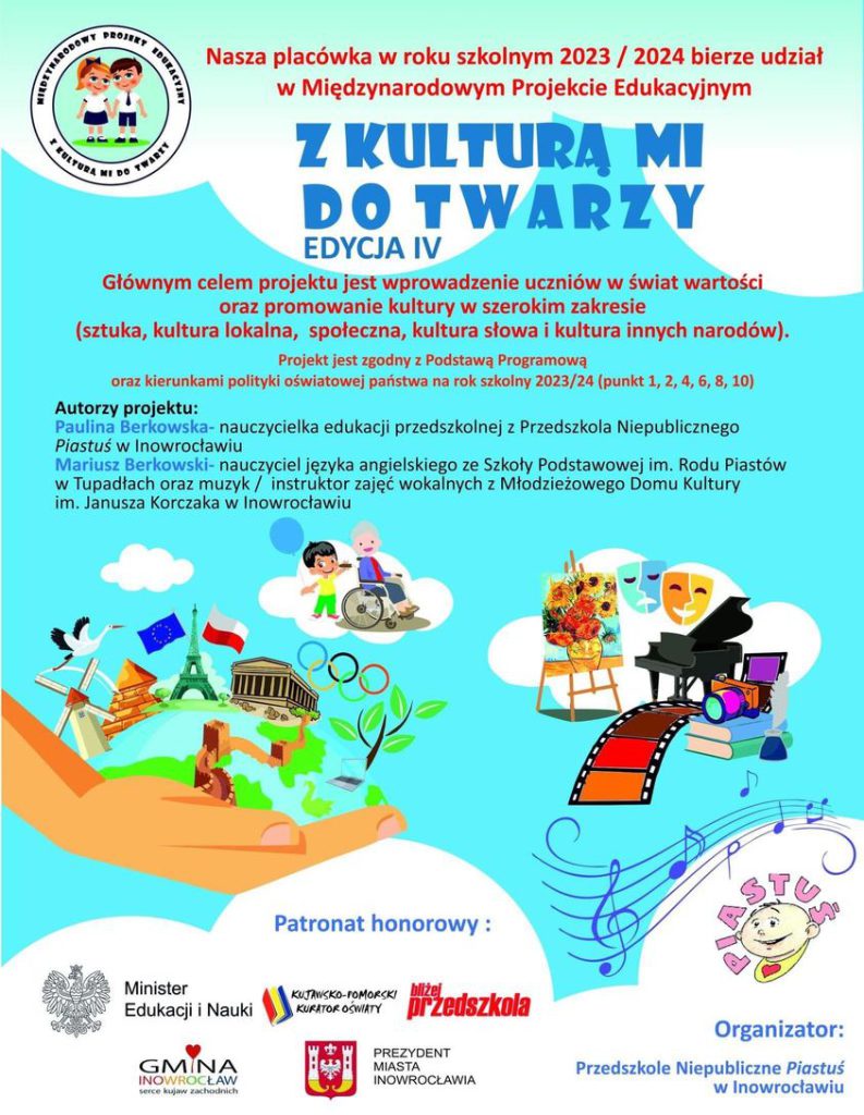 Międzynarodowy Projek Edukacyjny ” Z kulturą mi do twarzy”