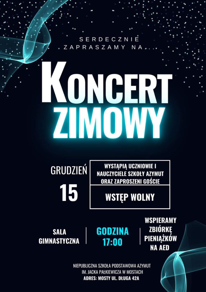 Zaproszenie na Koncert Zimowy