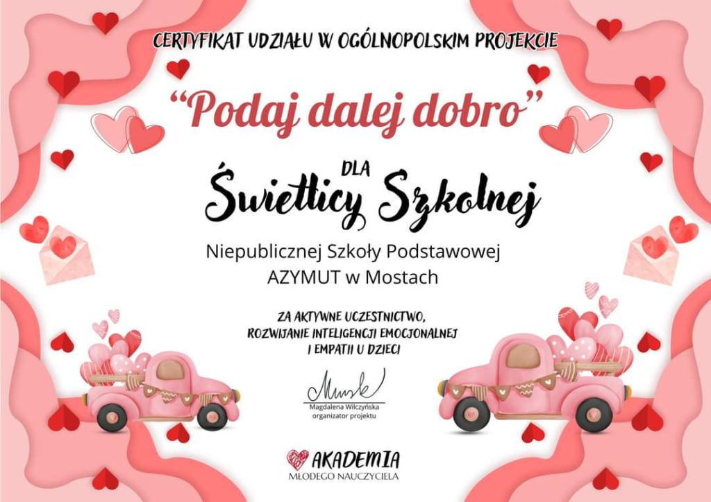Akcja “Podaj dalej dobro”