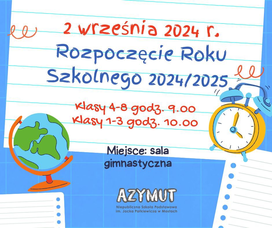 Uroczyste Rozpoczęcie Roku Szkolnego i Pasowanie na Pierwszoklasistów
